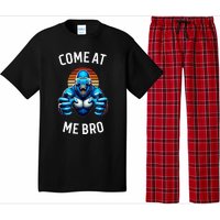 Come At Me Bro Vr Gamer Blue Gorilla Monke Tag Pajama Set