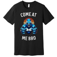 Come At Me Bro Vr Gamer Blue Gorilla Monke Tag Premium T-Shirt