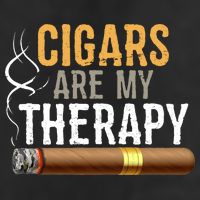 Cigars Are My Therapy Funny Humor Smoking Lover Adult Drive Performance Visor