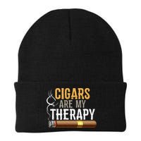 Cigars Are My Therapy Funny Humor Smoking Lover Beanie