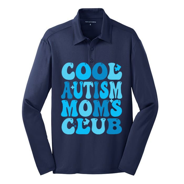 Cool Autism Moms Club Autism Awareness Mama Mom Mothers Day Silk Touch Performance Long Sleeve Polo