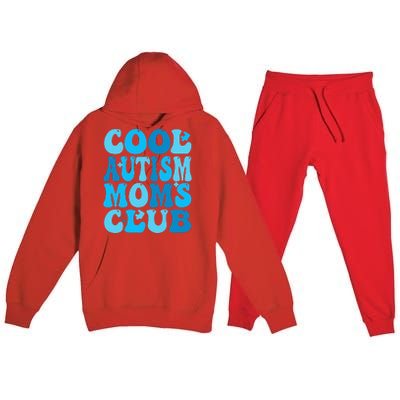 Cool Autism Moms Club Autism Awareness Mama Mom Mothers Day Premium Hooded Sweatsuit Set