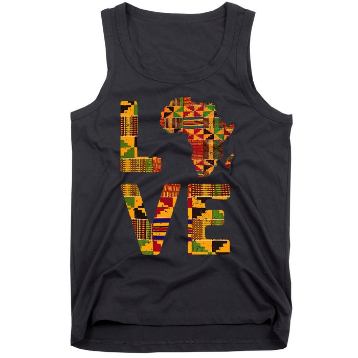 Cool Africa Map For Women Traditional Africa Kente Cloth Tank Top