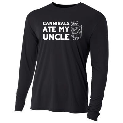 Cannibals Ate My Uncle Joe Biden Trump Saying Funny Cooling Performance Long Sleeve Crew