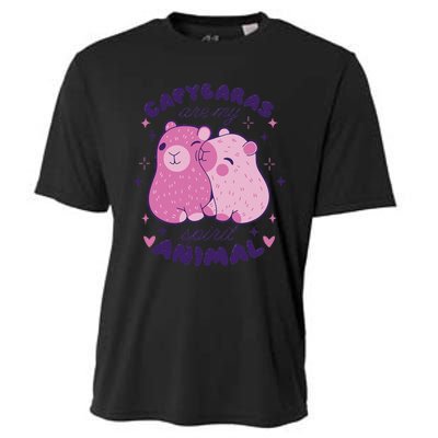 Capybaras Are My Spirit Animal Rodent Lover Cooling Performance Crew T-Shirt