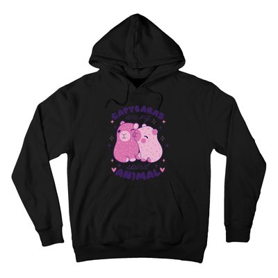 Capybaras Are My Spirit Animal Rodent Lover Hoodie