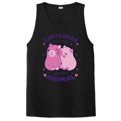 Capybaras Are My Spirit Animal Rodent Lover PosiCharge Competitor Tank