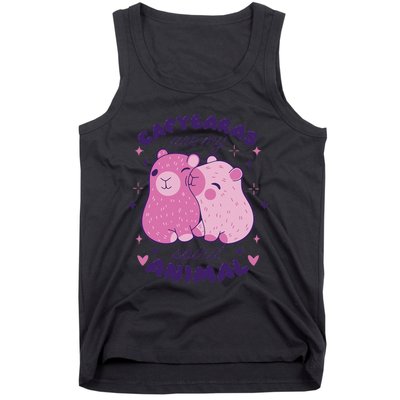 Capybaras Are My Spirit Animal Rodent Lover Tank Top