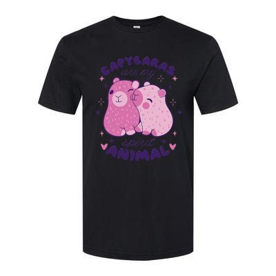 Capybaras Are My Spirit Animal Rodent Lover Softstyle® CVC T-Shirt