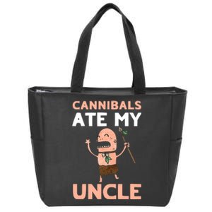 Cannibals Ate My Uncle Joe Biden Trump Saying Funny Zip Tote Bag