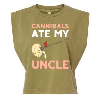 Cannibals Ate My Uncle Joe Biden Trump Saying Funny Garment-Dyed Women's Muscle Tee