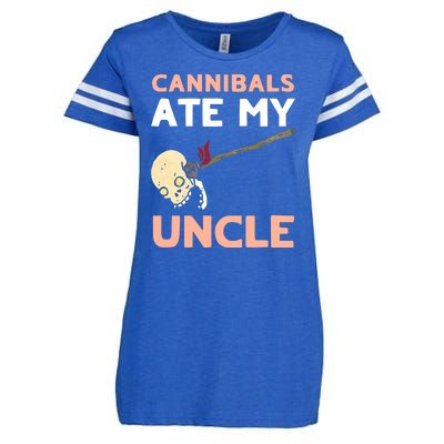 Cannibals Ate My Uncle Joe Biden Trump Saying Funny Enza Ladies Jersey Football T-Shirt