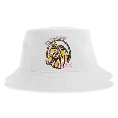 Cowboy Ain't My First Rodeo Sustainable Bucket Hat