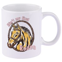 Cowboy Ain't My First Rodeo 11oz C Handle Ceramic Mug