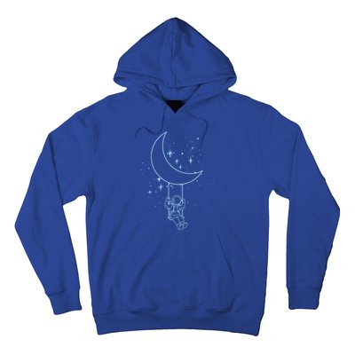 Cute Astronaut Moon Swing Graphic Tees Gift Hoodie