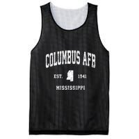 Columbus Afb Mississippi Ms Vintage Athletic Black Sports De Mesh Reversible Basketball Jersey Tank