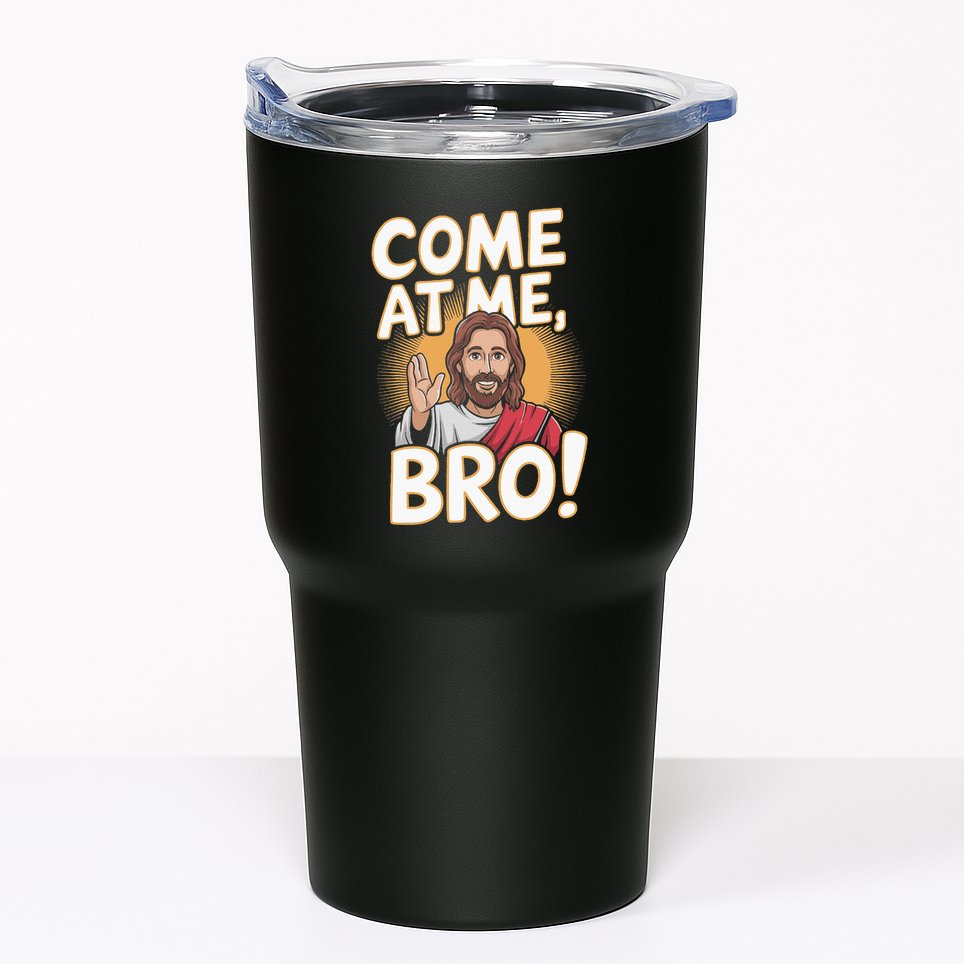 Come At Me Bro Vintage Jesus Design For Fans Tumbler