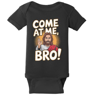 Come At Me Bro Vintage Jesus Design For Fans Baby Bodysuit
