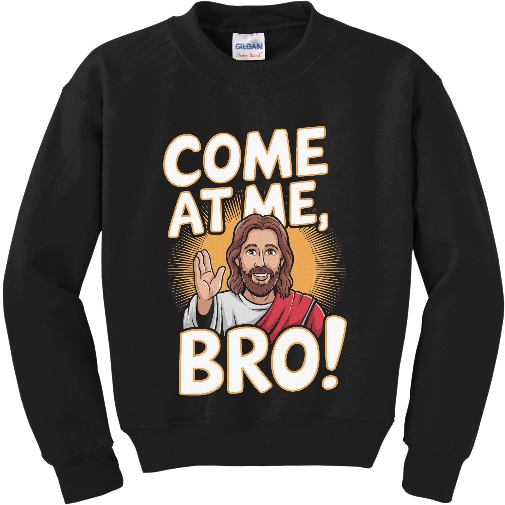 Come At Me Bro Vintage Jesus Design For Fans Kids Sweatshirt