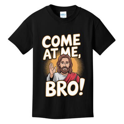 Come At Me Bro Vintage Jesus Design For Fans Kids T-Shirt