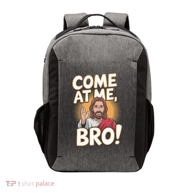 Come At Me Bro Vintage Jesus Design For Fans Vector Backpack