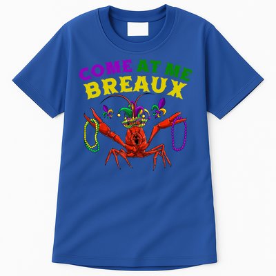 Come At Me Breaux Crawfish Beads Funny Mardi Gras Carnival Gift Tall T-Shirt