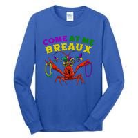 Come At Me Breaux Crawfish Beads Funny Mardi Gras Carnival Gift Tall Long Sleeve T-Shirt