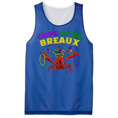 Come At Me Breaux Crawfish Beads Funny Mardi Gras Carnival Gift Mesh Reversible Basketball Jersey Tank