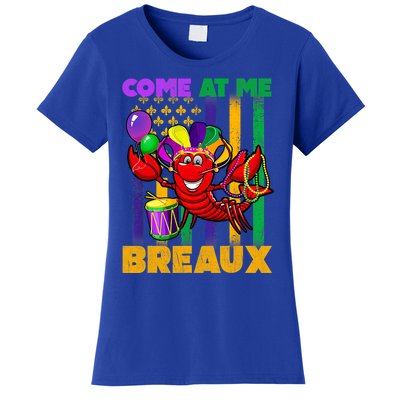 Come At Me Breaux Crawfish Us Flag Mardi Gras Carnival Cool Gift Women's T-Shirt