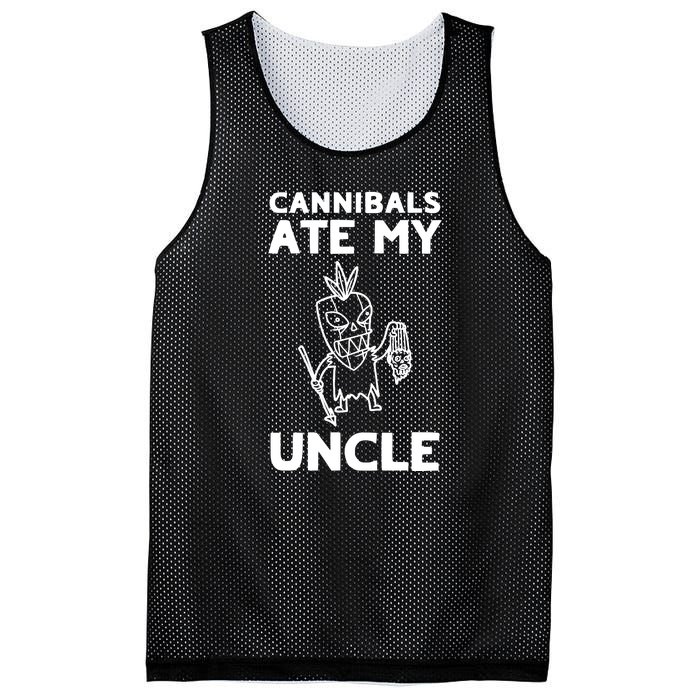 Cannibals Ate My Uncle Joe Biden Trump Saying Funny Mesh Reversible Basketball Jersey Tank