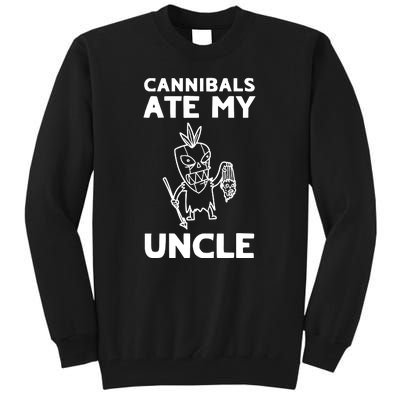 Cannibals Ate My Uncle Joe Biden Trump Saying Funny Tall Sweatshirt