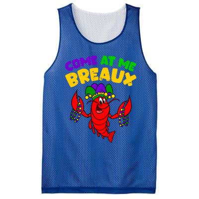 Come At Me Breaux Funny Mardi Gras Crawfish Parade Carnival Gift Mesh Reversible Basketball Jersey Tank