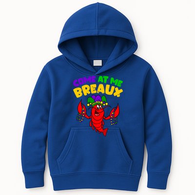 Come At Me Breaux Funny Mardi Gras Crawfish Parade Carnival Gift Kids Hoodie