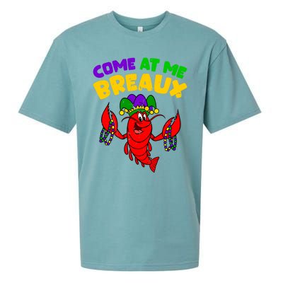 Come At Me Breaux Funny Mardi Gras Crawfish Parade Carnival Gift Sueded Cloud Jersey T-Shirt