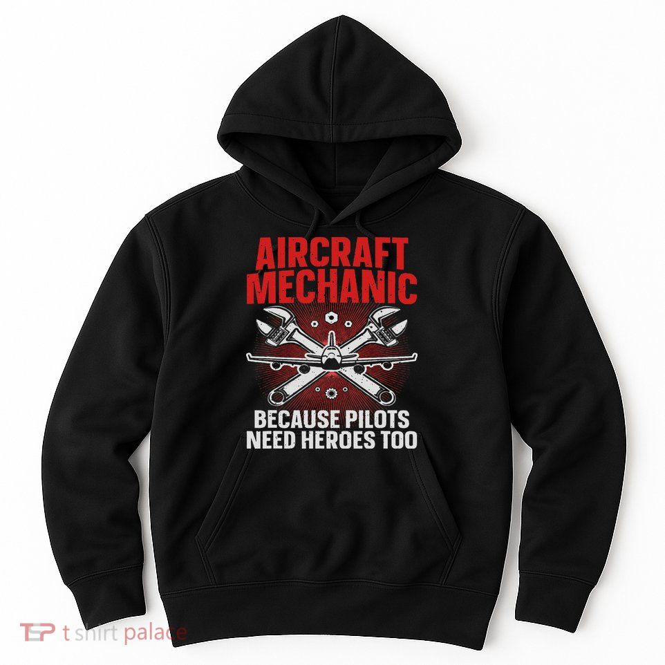 Cool Aircraft Mechanic Art For Women Aviation Mechanic Hoodie