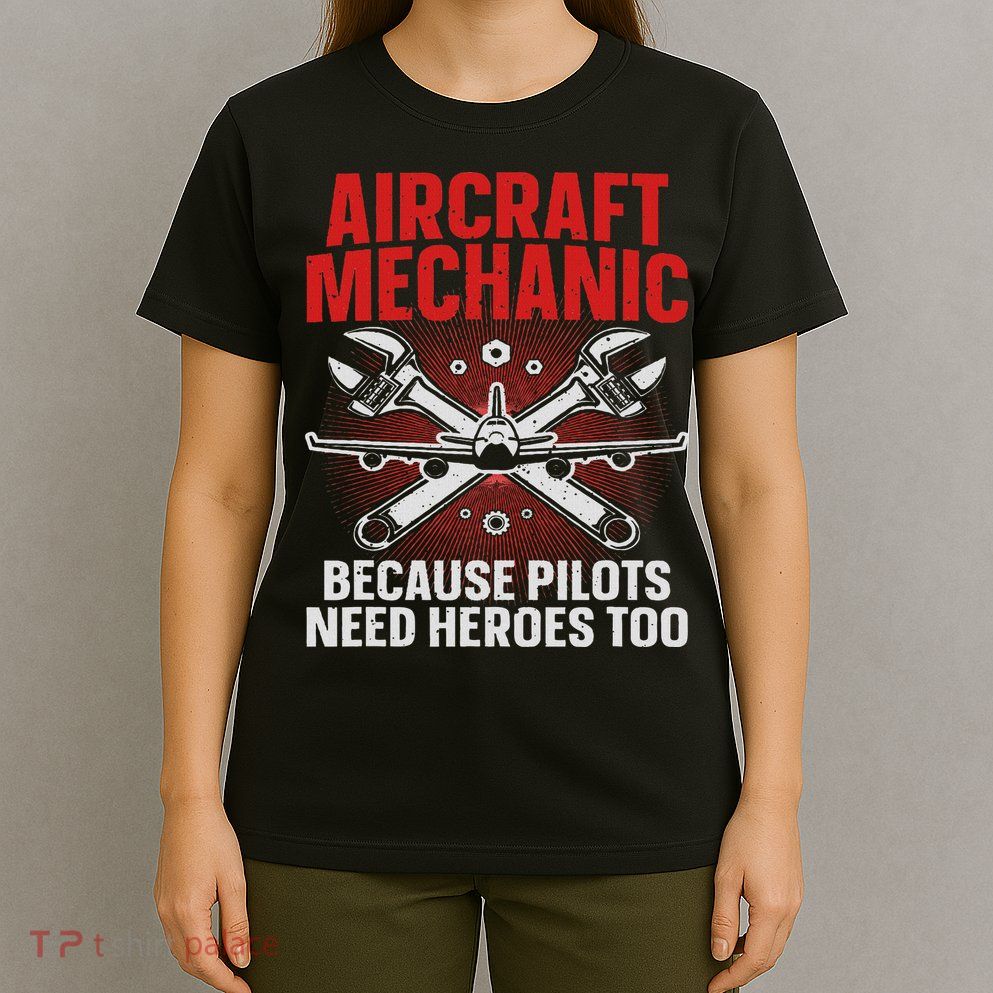 Cool Aircraft Mechanic Art For Women Aviation Mechanic T-Shirt