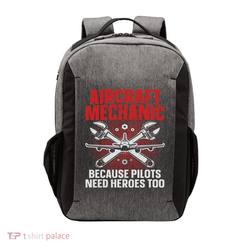 Cool Aircraft Mechanic Art For Women Aviation Mechanic Vector Backpack