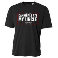 Cannibals Ate My Uncle Satire Funny Cooling Performance Crew T-Shirt