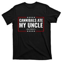 Cannibals Ate My Uncle Satire Funny T-Shirt