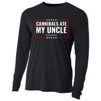 Cannibals Ate My Uncle Satire Funny Cooling Performance Long Sleeve Crew