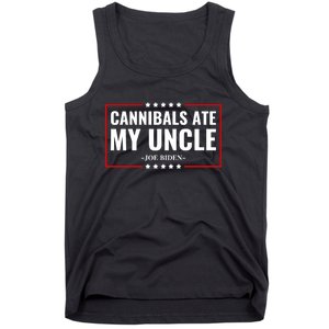 Cannibals Ate My Uncle Satire Funny Tank Top