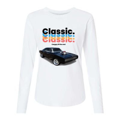 Classic American Muscle Car Womens Cotton Relaxed Long Sleeve T-Shirt