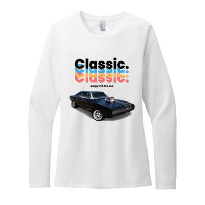 Classic American Muscle Car Womens CVC Long Sleeve Shirt