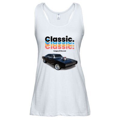 Classic American Muscle Car Ladies Essential Flowy Tank