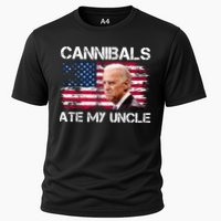 Cannibals Ate My Uncle Us Flag Biden Vinatge Cooling Performance Crew T-Shirt