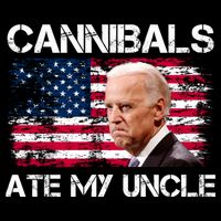 Cannibals Ate My Uncle Us Flag Biden Vinatge Cooling Performance Crew T-Shirt