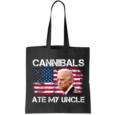 Cannibals Ate My Uncle Us Flag Biden Vinatge Bag