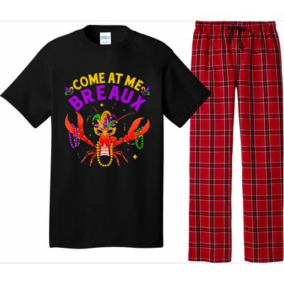 Come At Me Breaux Crawfish Beads Mardi Gras Pajama Set