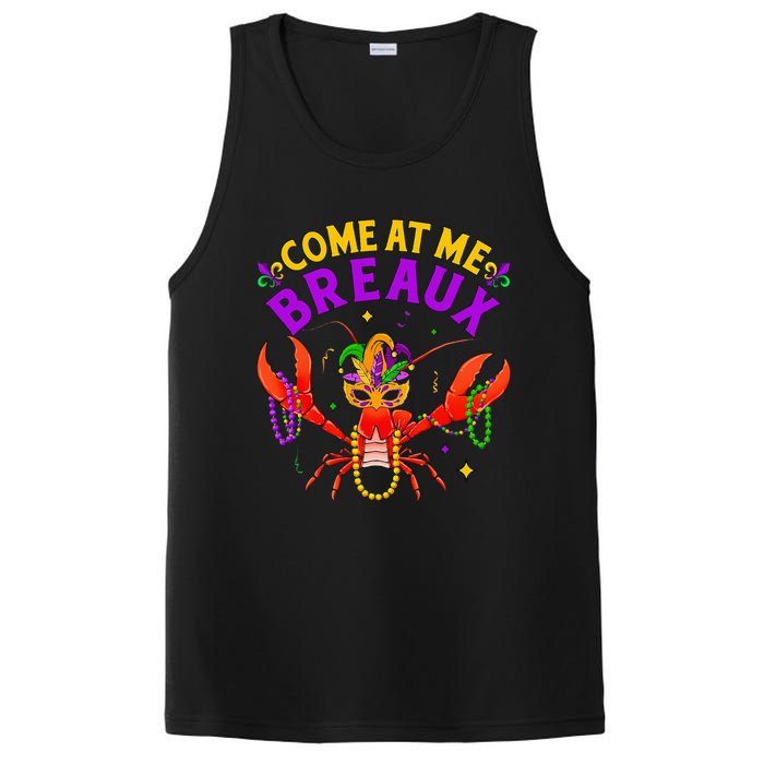 Come At Me Breaux Crawfish Beads Mardi Gras PosiCharge Competitor Tank