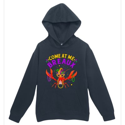 Come At Me Breaux Crawfish Beads Mardi Gras Urban Pullover Hoodie